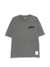 Satisfy Mothtech Destroyed Running T-shirt In Grey In Gray