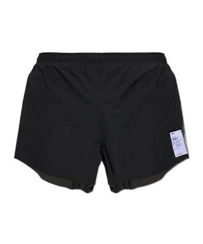 Satisfy Elastic Waist Shorts In Black