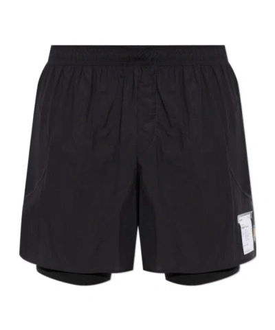 Satisfy Elastic Waist Shorts In Black