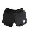 Satisfy Elastic Waist Sports Shorts In Black