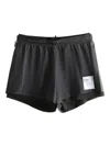 Satisfy Elasticated-waistband Shorts In Black
