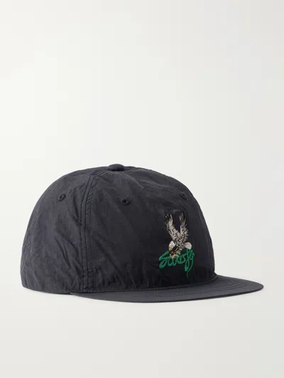 Satisfy Flitesilk Logo-embroidered Panelled Shell Cap In Black