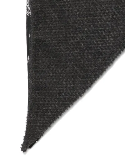 Satisfy Fuzzfleece Ad Triangle Bandana In Black