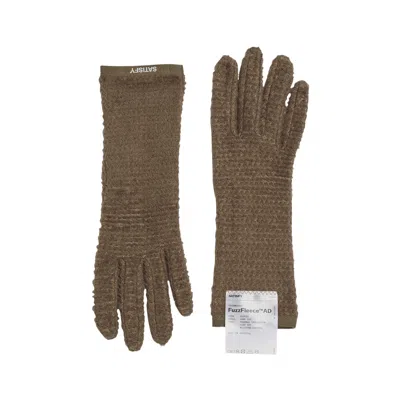 Pre-owned Satisfy Ghostfleece Ad Gloves 'falcon' | Brown | Men's Size S