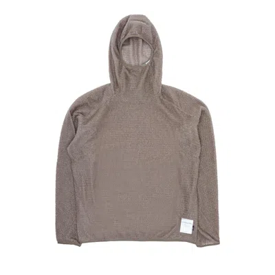 Pre-owned Satisfy Ghostfleece Ad Light Hoodie 'falcon' | Brown | Men's Size M