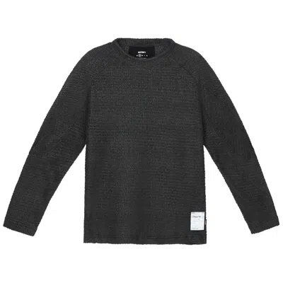 Pre-owned Satisfy Ghostfleece Ad Long-sleeve Tee 'phantom' | Black | Men's Size M