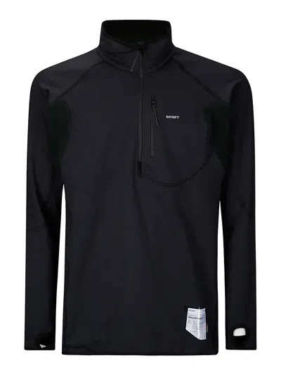 Satisfy Ghostfleece Half-zip In Black