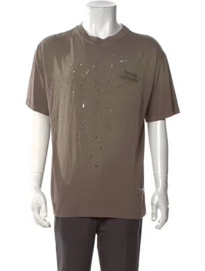 Pre-owned Satisfy Graphic Print Crew Neck T-shirt In Multicolor