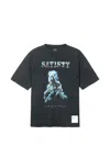 Satisfy Graphic-print Distressed-effect T-shirt In Black