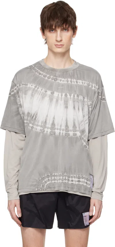Satisfy Gray Auralite Tie-dyed T-shirt