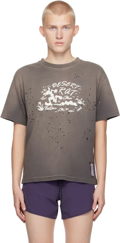 Satisfy Gray Mothtech T-shirt In Sunbleached Charcoal