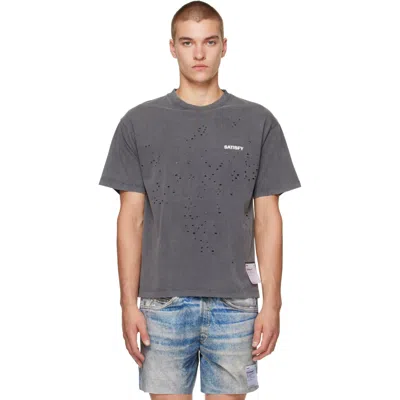 Satisfy Gray Mothtech T-shirt In Aged Black Sab