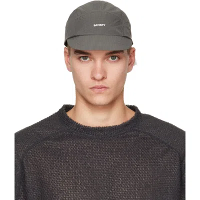 Satisfy Gray Rippy Air Trail Cap In Falcon