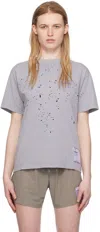 SATISFY GRAY VENTILATED T-SHIRT