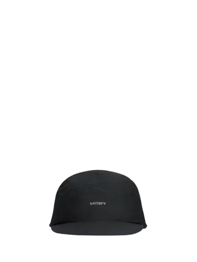 Satisfy Hat With Logo In Black