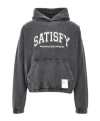Satisfy Softcell Hooded Cotton Sweatshirt In Black