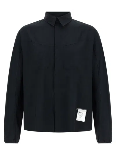 Satisfy Japanese Peaceshell™ Micro-twill Shirt In Black