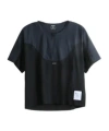 Satisfy Justice Trail Half-zip T-shirt In Black