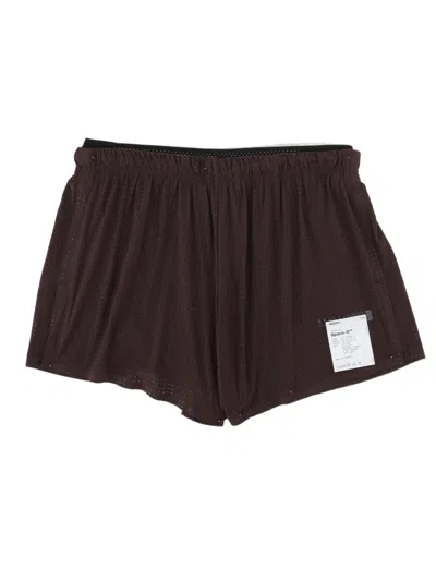 Satisfy Lightweight Breathable Brown Shorts With Relaxed Fit