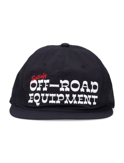 Satisfy Lightweight Running Cap With Wind & Water-repellent Short Brim In Nero