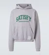 Satisfy Logo Cotton Jersey Hoodie In Gray