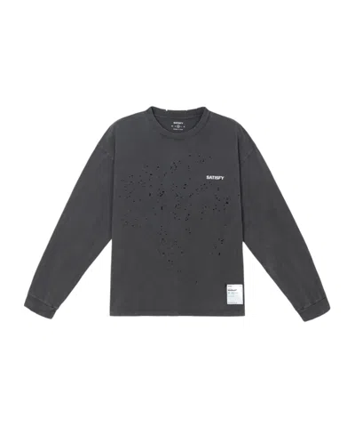 Satisfy Logo Long Sleeve T-shirt In Gray