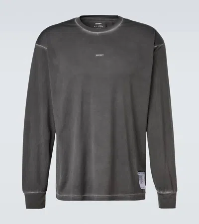 Satisfy Logo Technical T-shirt In Gray
