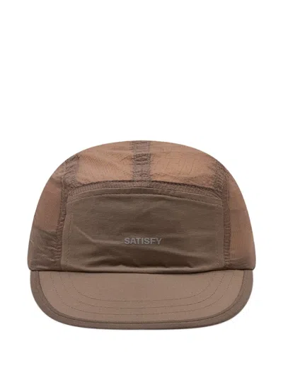 Satisfy Logo-print Cap Hat In Brown