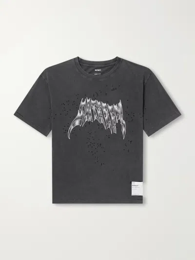 Satisfy Mothtech Logo-print T-shirt In Black