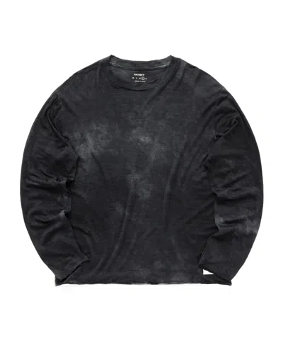Satisfy Long-sleeved T-shirt In Bleached Black