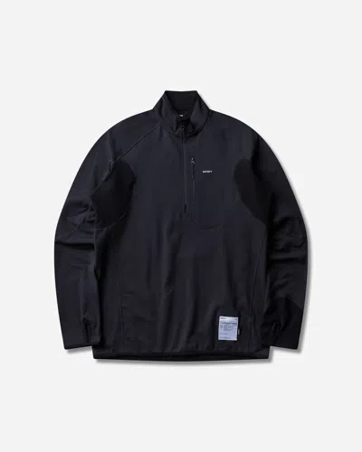 Satisfy Men S Fuzzfleece Grid Half‑zip Top In Blue
