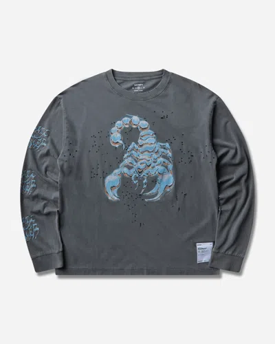 Satisfy Men S Mothtech Long T-shirt Faded Black In Gray