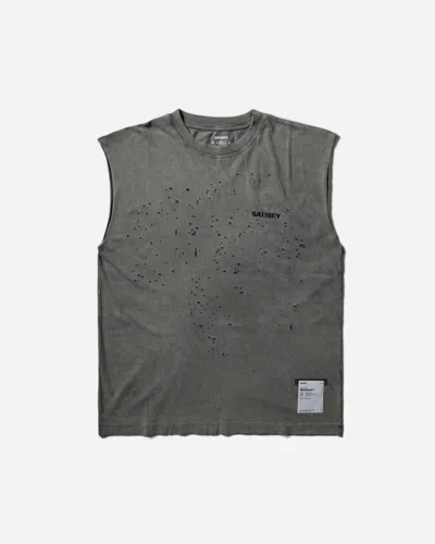 Satisfy Men S Mothtech Muscle Tee Faded In Gray