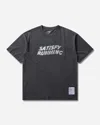 Satisfy Distressed Logo-print T-shirt In Black