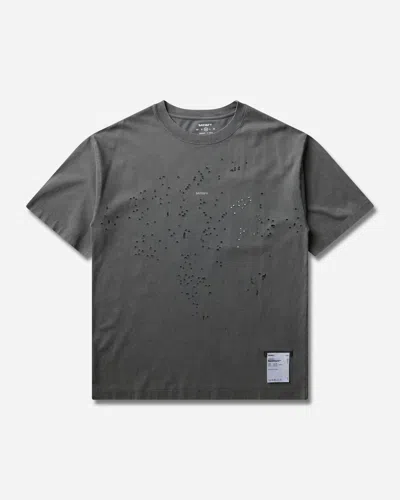 Satisfy Men S Mothtech T-shirt Faded Black In Grey