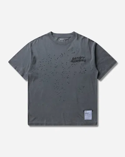 Satisfy Men S Mothtech T-shirt Faded Black In Gray
