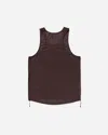 Satisfy Men S Space-o Singlet Deep Mahogany In Brown