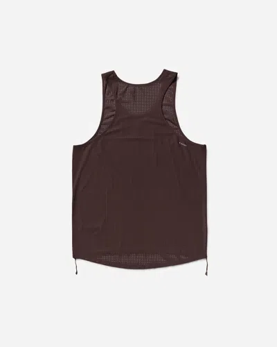 Satisfy Men S Space-o Singlet Deep Mahogany In Brown