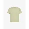 SATISFY SATISFY MENS SAGE GREEN SOFTCELL™ CORDURA® CLIMB BRAND-PATCH COTTON-BLEND JERSEY T-SHIRT
