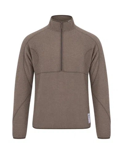 Satisfy Felpa Fuzzfleece Ad Half-zip Falcon In Brown