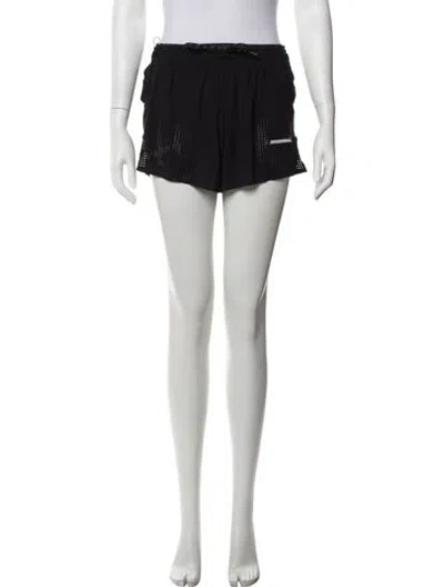 Pre-owned Satisfy Mini Shorts In Black