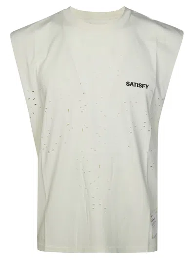 Satisfy Mothetch Musclee Tee In White