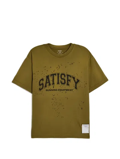 Satisfy Mothtech Cotton T-shirt In Green