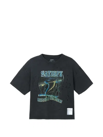 Satisfy Mothtech™ Crew-neck T‑shirt In Black