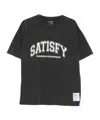 Satisfy Mothtech Distressed Logo T-shirt In Black