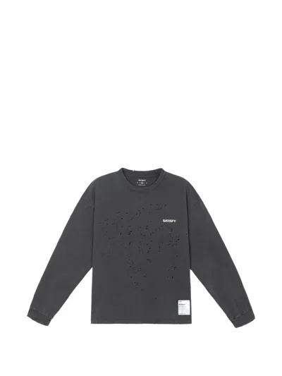 Satisfy Logo Long Sleeve T-shirt In Gray