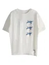 Satisfy Mothtech Distressed Print T-shirt In White