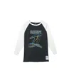 Satisfy Mothtech Distressed Three-quarter Sleeve T-shirt In Black