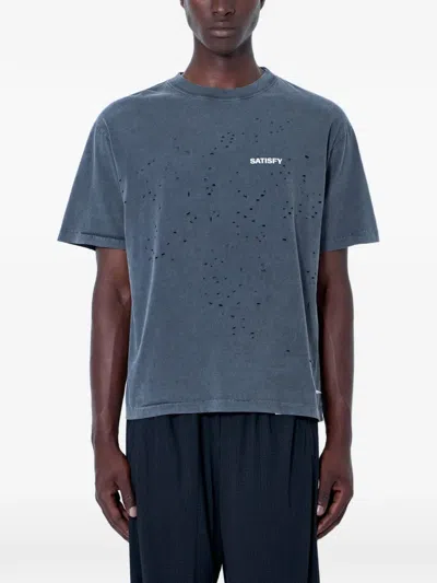 SATISFY MOTHTECH™ DISTRESSED T-SHIRT