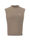 Satisfy Mothtech Distressed-effect T-shirt In Brown